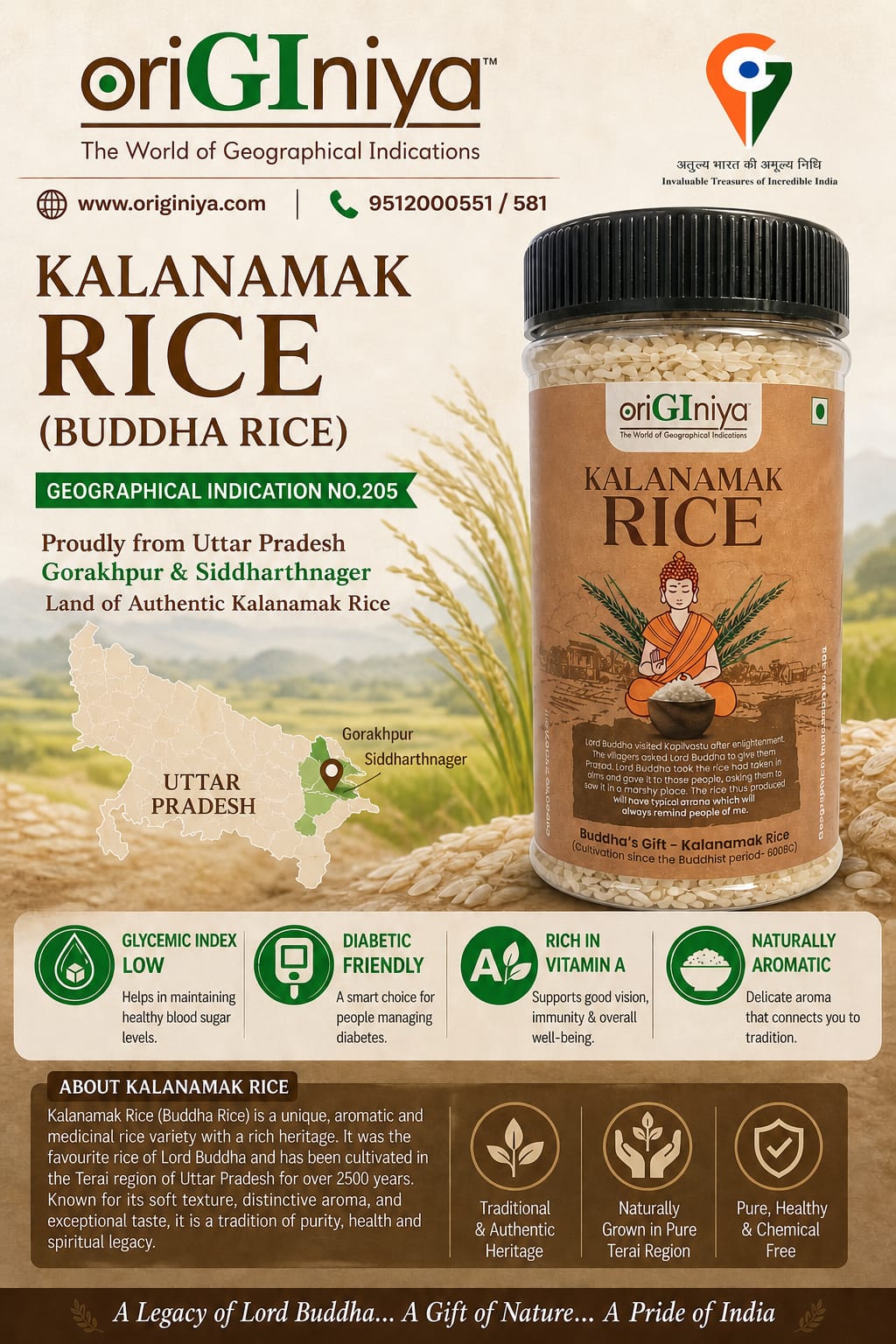 Kalanamak Rice - Lord Buddha's Gift